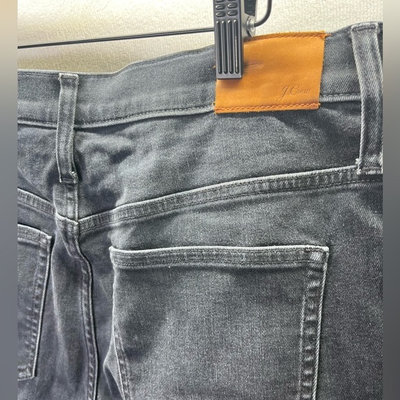 J. Crew Demi Boot Crop Jeans Womens 32P plus size Black Denim Stretch 2234 - Picture 9 of 10